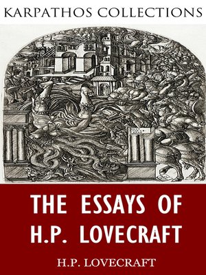 cover image of The Essays of H.P. Lovecraft